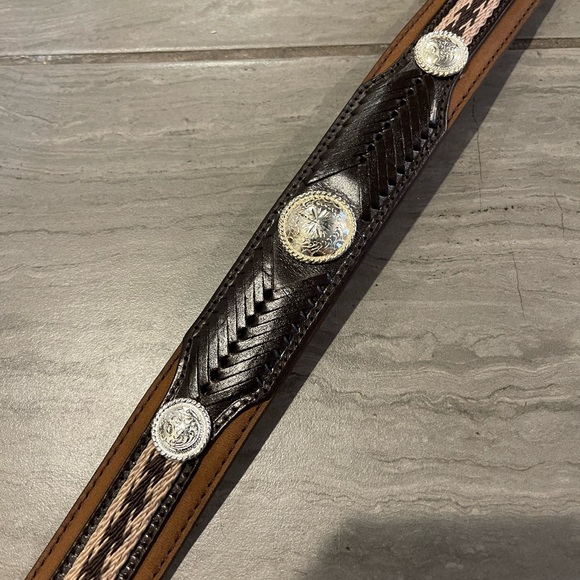 Concho western cowboy belt - Picture 2 of 3